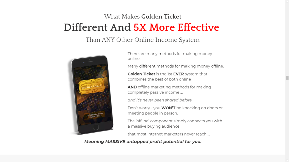 Golden Ticket Review – Case study + step by step video training