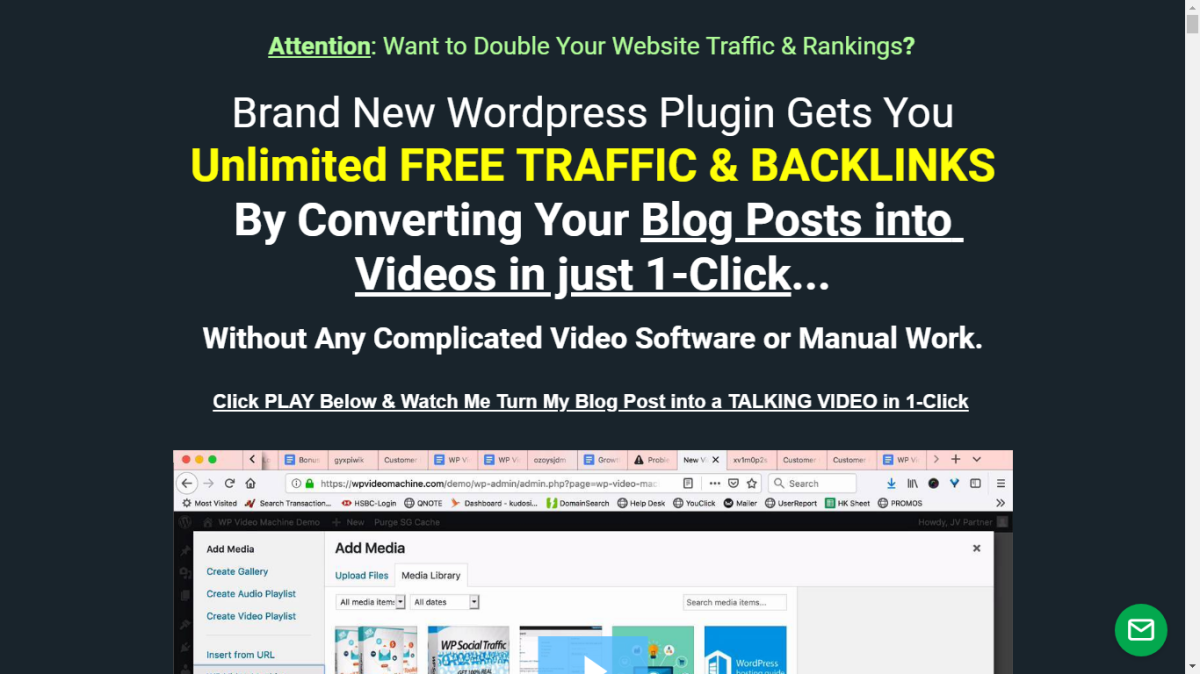 WP Video Machine Review – Turn Any Blog Post into a VIDEO in just 1-CLICK